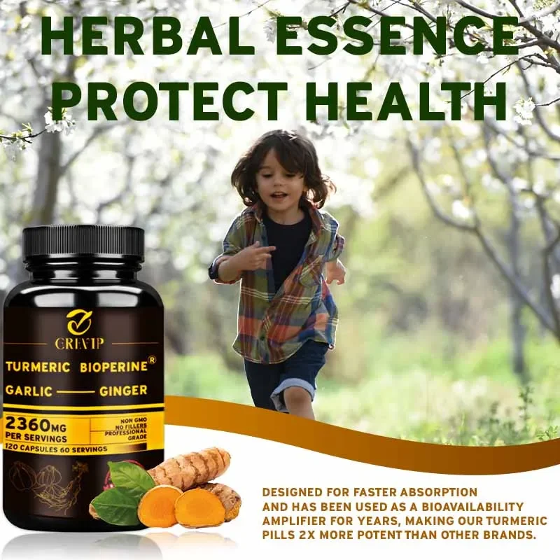 4-in-1 Turmeric Ginger Supplem - огляд і ціна Turmeric Curcumin Capsule