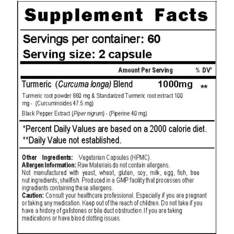 Turmeric Capsules 1000mg Conta - огляд і ціна Turmeric Curcumin Capsule