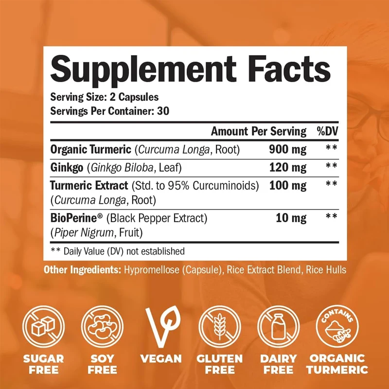 Organic Turmeric Curcumin Supp - огляд і ціна Turmeric Curcumin Capsule
