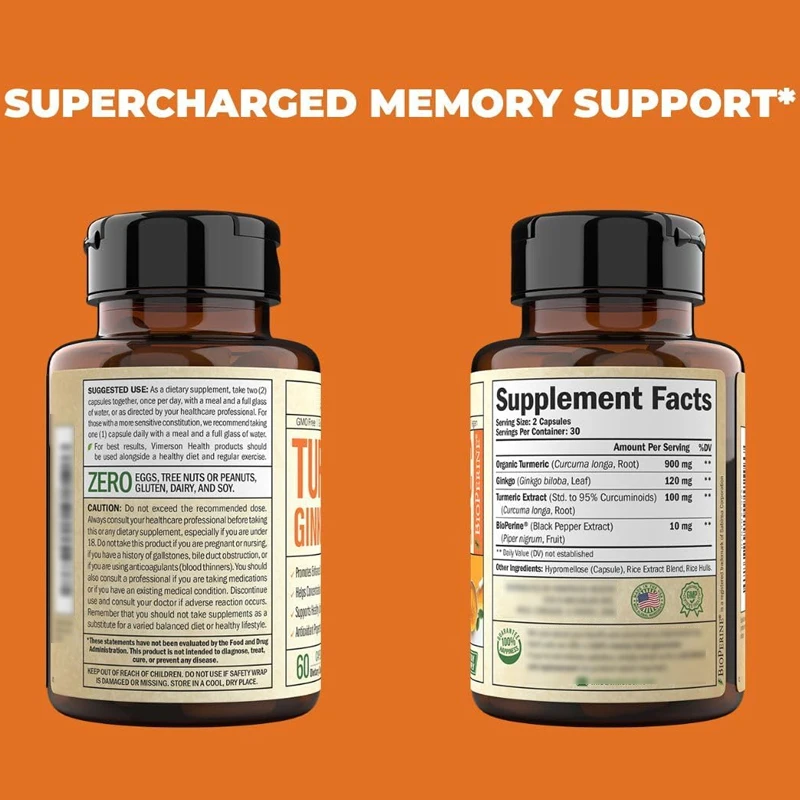 Organic Turmeric Curcumin Supp - огляд і ціна Turmeric Curcumin Capsule