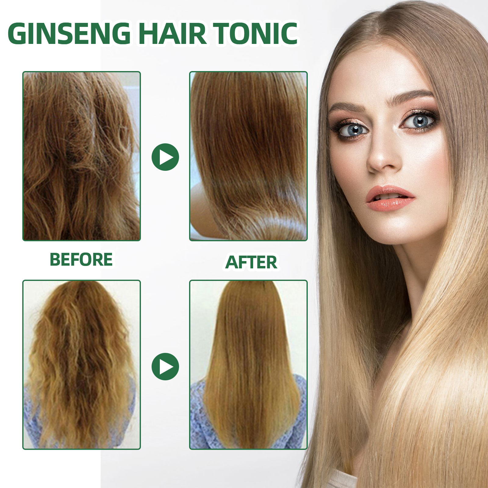 Natural Herbal Ginseng Hair Ca - огляд і ціна Nutrition And Fitness