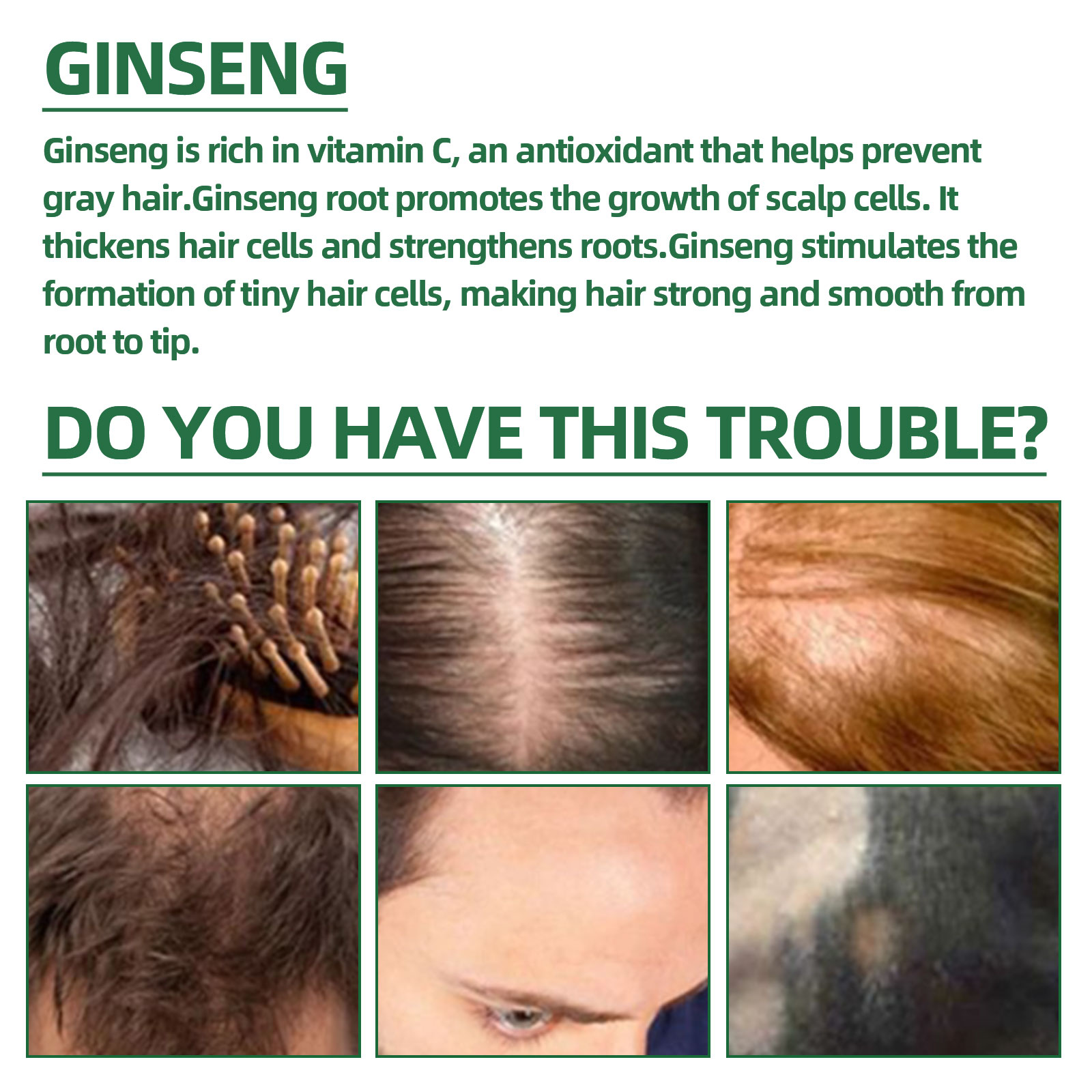Natural Herbal Ginseng Hair Ca - огляд і ціна Nutrition And Fitness