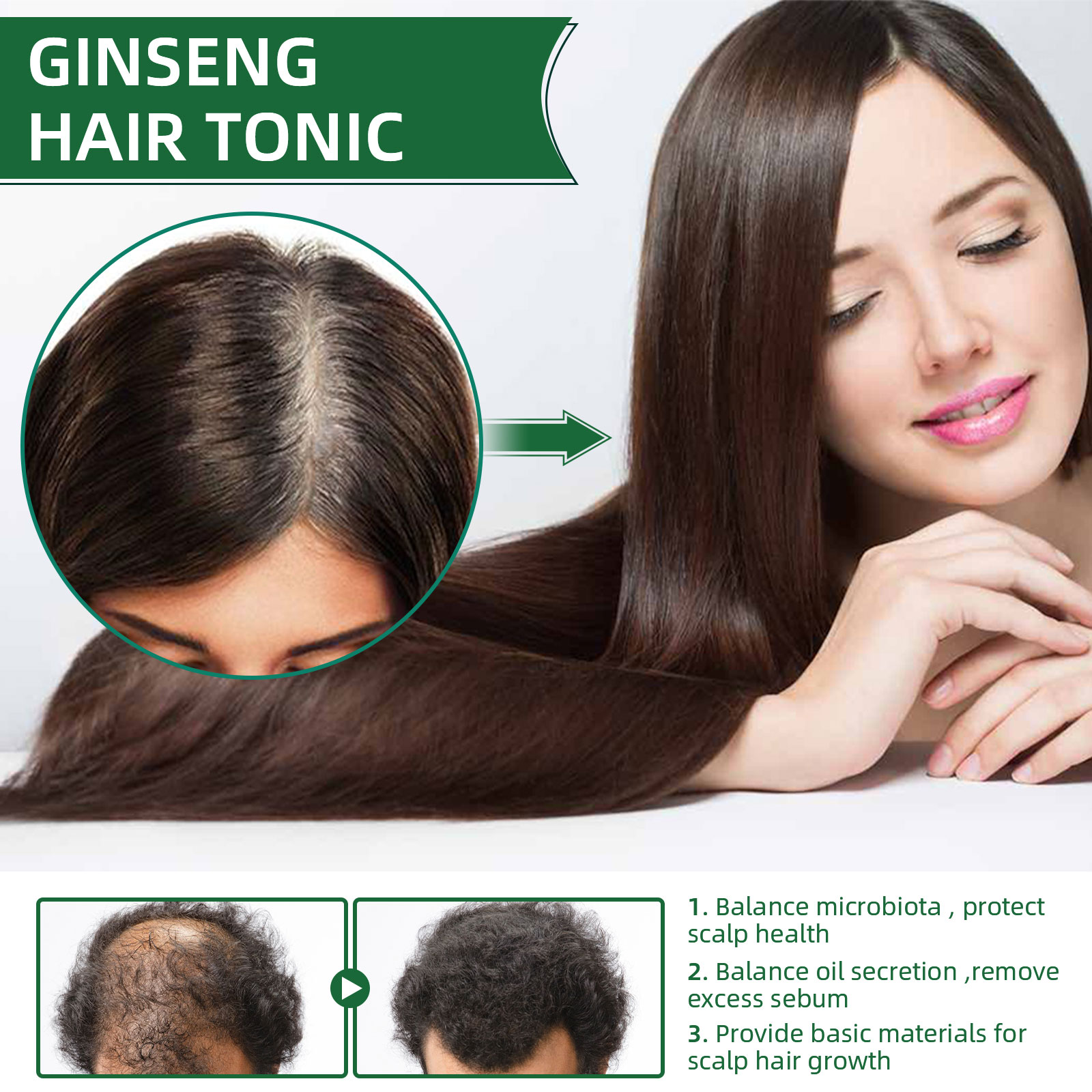 Natural Herbal Ginseng Hair Ca - огляд і ціна Nutrition And Fitness